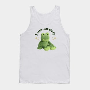 I am anxiety (dark text version) Tank Top